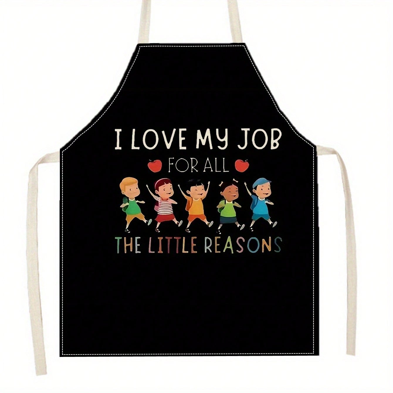 Kids Education Jobs - Grembiule da Insegnante con Stampa 'I